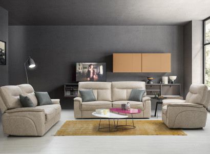 Designer Sofa set Set 3 pcs Modern Upholstered furniture Living room Complete